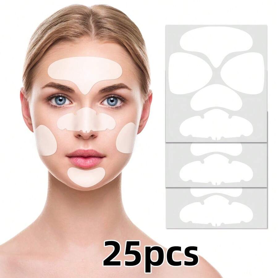 25pcs Nose And Face Patch Set, Suitable For Both Men And Women, Gentle And Non-Irritating - Multicolor - View 1