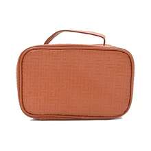 bright orange functional makeup bag travel toiletry pouch for essentials - Naranja - Ver 1
