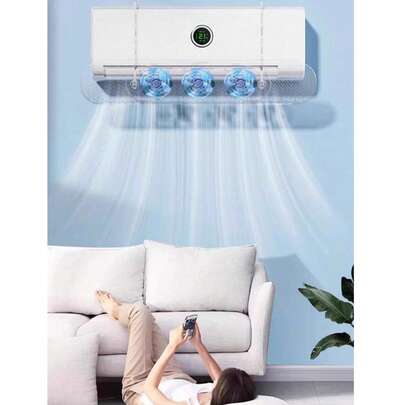 Air Conditioner Wind Shield Wall, Universal Hanging Anti-Direct Blowing Wind Shield, Wind Guide Cover Air Outlet To Isolate Cold Air And Wind Curtain To Block Wind, Hanging Installation, No Need To Punch Holes, Directly Hang Above The Air Conditioner Without Damaging The Air Conditioner,Perfect For Summer, Dorm Rooms, Bedrooms, And Home Use.Household Gifts