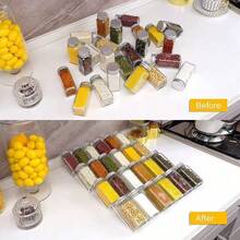1/2/4/6 Pack Expandable Acrylic Spice Drawer Organizer - Organize Kitchen Drawers, Spice Racks, Cabinets, Pantry - White - View 3