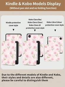 Kingsung 粉色花朵图案平板电脑保护套,兼容 iPad 9.7/10.2/10.5/10.9/12.9/Pro 11(第十代)、Air 8 (M4) 2026(11/13 英寸),兼容三星 Galaxy Tab S6 Lite 10.4 英寸,兼容 Kindle Paperwhite 第十二代(2024 年款)、Kindle 第十一代(2022 年款),提供轻柔防摔保护,支持智能支架/自动唤醒/睡眠功能。 - 彩色 - 查看 11