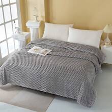 1 chiếc chăn lông cừu họa tiết rùa, chăn ngủ trưa văn phòng, chăn mềm mại, chăn dùng khi điều hòa, chăn nhỏ, chăn ấm áp. - Màu Xám nhạt - Xem 1