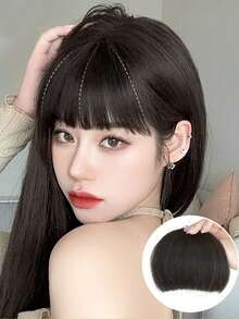 Tóc Ngắn Thẳng Tổng Hợp - màu đen - Xem 7