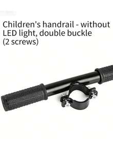 LYXM195-Barra de apoyo adicional - XM M365 / M365 Pro / M365 Pro2 - Barra para niños - Funda de goma y plástico - Con dos tornillos y doble cierre - Negro - Negro - Ver 9