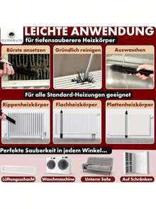 Ergonomic Handle Cleaning Brush - Heavy Duty Heat Resistant Cleaning Brush, Washing Machine Drum Brush, Dryer Vent Brush, Multi-Purpose Crevice Brush, Flexible Long Handle Duster, Washing Machine & Dryer Cleaning Brush With Wooden Handle - Multicolor - View 6