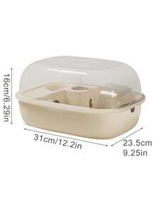 Hamster Cage, Luxury Acrylic Large Space Hamster Cage, Suitable For Hamsters, Gerbils - one-size - View 2