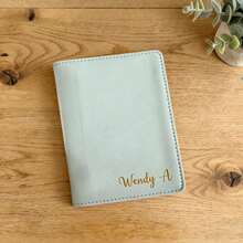 Personalized Passport Holder With Custom Name | Engraved Leather Travel Wallet – Perfect Travel Gift - one-size - View 4