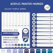 Bộ 207 bút dạ acrylic màu, đầu mềm, dung lượng lớn, nhiều màu, chống thấm nước, thích hợp vẽ graffiti trên giấy, đá, vải bố, gỗ, thủy tinh, gốm sứ và vải, bút khô nhanh, dụng cụ mỹ thuật. - Bộ - Xem 12