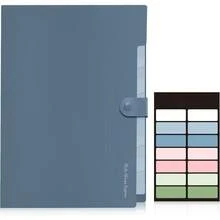 Portable 8-Pocket Expanding File Folder With Labels - Single Piece - View 16