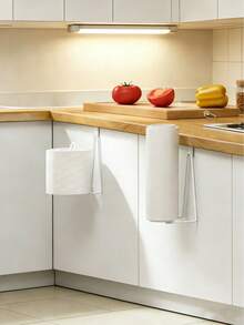 Modern Style Toilet Paper Holder Above Toilet, Durable Metal Hanging Roll Storage Rack, 3-Roll Capacity Bathroom Storage Rack, Drill-Free Toilet Paper Holder, Iron Bathroom Paper/Towel Rack, Towel Hanging Rack, No Drilling Required On Wall, Suitable For Kitchen And Bathroom Storage, Bathroom Storage Accessories, Simple No-Installation Toilet Paper Holder. - Multicolor - View 9
