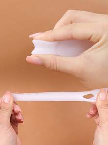 Protetor de dedão de silicone, almofadas de amortecimento respiráveis e elásticas para os dedos, para homens e mulheres, pode ser usado com sapatos. - Damasco + branco - Ver 5
