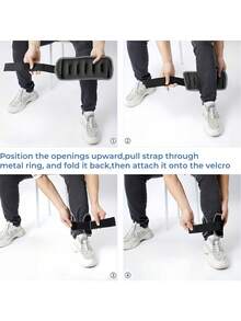 2件套力量训练器材 - 腕部和踝部负重沙袋，适合家庭/健身房训练，可调节绑带设计，是体操、健美操和各种力量训练的理想之选，耐用牛津布面料，黑色/粉色，是健身爱好者的绝佳礼物。 - 彩色 - 查看 12
