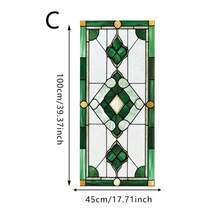 1/6pcs Colorful Stained Glass Window Film - Static Cling Frosted Privacy Window Decal, Removable Retro Geometric Pattern Glass Sticker For Bathroom, Kitchen Decor - Frosted Glass Sticker - View 11