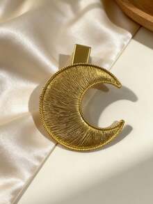 1 chiếc kẹp tóc hình trăng/sao vàng dành cho nữ, kẹp tóc hình vịt dễ thương bằng kim loại, phụ kiện kẹp tóc mái và tóc con tối giản, đa năng. - Nhiều màu - Xem 7