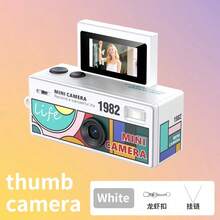Flip Screen Mini Thumb Camera, Supports Photo Capture & Phone Upload, Backpack Accessory - Multicolor - View 18