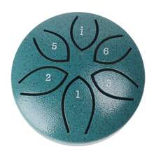 6/13 Handpan Drum For Beginners! Steel Tongue Drum, Meditation Drum, Zen Percussion Instrument, Yoga & Healing Gift - Multicolor - View 11
