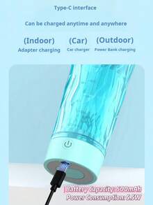 Gelas Pengocok Otomatis Isi Ulang - Gelas Pengocok Elektrik 600ml, Gelas Perjalanan Anti Bocor, Cocok untuk Kantor, Gym, dan Aktivitas Luar Ruangan. Efek Pengadukan yang Sangat Baik, Cocok untuk Berbagai Bahan (Bubuk Kopi, Susu Bubuk, Bubuk Protein Kering) - MultiWarna - View 11