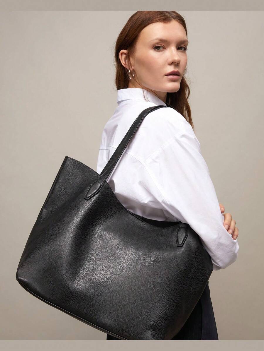 Misako Women Top Handle Bags - Black - View 1