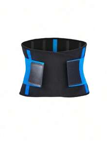 1pc 4-Stays Compression Sports Lumbar Support Belt, Elastic Waist Support For Men & Women, Fitness, Running - 藍色 L 碼 - 查看 13