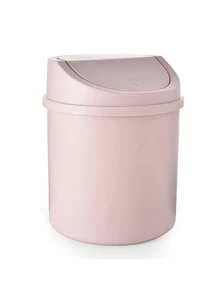 Small Trash Can With Lid, Plastic Desktop Waste Basket, Flip-Top Design To Prevent Odor Leakage, Suitable For Bathroom, Home Office Desk, Coffee Table, Office, Living Room, Study - Multicolor - View 10