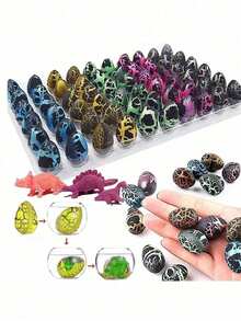 1/5/10/20/60pcs Interesting Cracking Egg Hatching Toys - Expand When Dissolved In Water, Suitable For 14+ Years Old Creative Birthday Gift - Multicolor - View 2