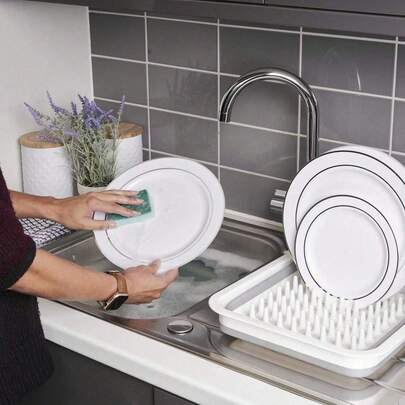 1件白色底银边餐具，食物托盘，水果沙拉盘，餐盘，可重复使用可清洗沙拉盛具，适用于婚礼装饰、生日派对、家庭聚会、户外团队建设、学校、餐厅和厨房派对餐具，家居和学校节日礼物