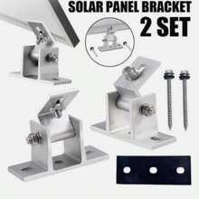 2X Solar Panel Mounting Brackets Adjustable Angle Solar Panel Tilt Mount Bracket - Multicolor - View 4