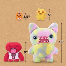 ZURU出品的Fuggler Fugg Stars 9英寸毛绒玩具（Fleeting Fartlet）——滑稽丑陋的怪物毛绒玩具，拥有类似人类的牙齿，适合儿童、青少年、成人和毛绒玩具爱好者收藏。 - 彩色 - 查看 10