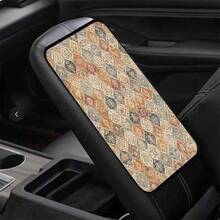 1件装优雅印花汽车扶手箱垫，中央扶手箱套，波西米亚风格 - 印花 - 查看 3