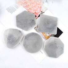 5 piezas de molde de silicona reutilizable para hacer posavasos de mármol DIY, molde de yeso con patrón geométrico nórdico para posavasos, artesanía de resina epoxi - Moldes-5 - Ver 5
