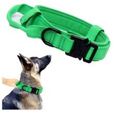 1 paquete de collares tácticos para perros con asas, collares para mascotas ajustables con hebillas de metal pesado, almohadillas de nailon suaves y transpirables, adecuados para perros medianos a grandes - Multicolor - Ver 11