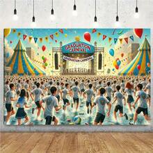 1pc Graduation Party Backdrop Hanging Cloth, Background Decor, Room Photography Studio Prop, Multipurpose Room Banner Decoration - 10 - View 3