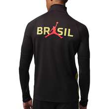 Jordan Dri-Fit Strike Brazil Team Quick-Dry Slim-Fit Pullover Long Sleeve Football Shirt Tops Men - Multicolor - View 2