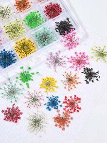 15 Colors Flower Nail Art Decoration Set, Vivid Floral Nail Jewelry Stickers, Suitable For Nail Salon DIY, Spring Nail Accessories - Multicolor - View 7