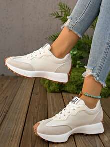 Women's Casual Sports Shoes, Lightweight Non-Slip Fitness Running Shoes, Tennis Shoes, Sneakers - 升級白色 - 查看 7