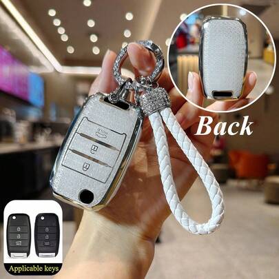 1 chiếc ốp bảo vệ chìa khóa điều khiển từ xa bằng TPU, phù hợp với các dòng xe Kia K5 K3 KX3 Rio Optima.