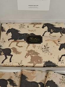 10/20/40pcs Black Horse Patterned Tissue Paper, Measuring 20.0 X 14.0 Inches, Suitable For Gift Packaging, Clothing Packaging, Wine Packaging, Filling Gift Boxes, Protecting Fragile Items, And As Decorations For Easter, Birthdays, And Valentine's Day - Packaging Paper - View 5