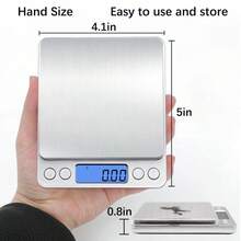 3kg High Precision Scale, 6 Unit Conversion, No Manual Calculation, Durable ABS Material, HD LCD Display, Suitable For Kitchen & Jewelry, Auto Shut Off - Battery Powered (Batteries Not Included) - Multicolor - View 4