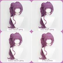 Tóc giả cosplay Yewell, phụ kiện đội đầu nhập vai, dòng sản phẩm hàng ngày, phụ kiện cosplay Nhật Bản đa dạng kiểu dáng, phù hợp cho các buổi tiệc riêng, nhập vai hàng ngày và Halloween. - Màu Lilac Tím - Xem 7