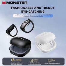 Monster MQO36 OWS 无线耳机 BT 6.0 降噪运动耳塞 HiFi 立体声高清通话游戏耳机带麦克风 - 查看 4