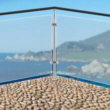 SENDERPICK For Glass Railing Corner Column Post Stainless Steel Coner Post Corner Post - Silver - View 2