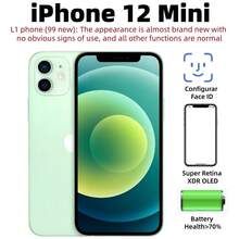 Apple （99%新）苹果 iPhone 12 Mini，双卡双待，电池健康度 >70%，二手 - 近全新或未拆封 - 多色 - 查看 14