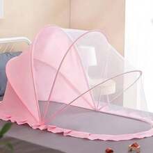 婴儿蚊帐，婴儿床全罩防蚊帐篷，蒙古式可折叠无底蚊帐 - 彩色 - 查看 10