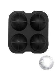 1 pièce Moule à glaçons en silicone 4 cavités, glaçons en forme de crâne, rose, diamant pour whisky - Noir - Voir 10