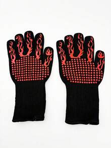 1 chiếc găng tay chịu nhiệt hai mặt cỡ cực lớn 500°C, găng tay lò nướng, găng tay chống cháy dùng cho nướng bánh, nướng thịt. - Nhiều màu - Xem 5