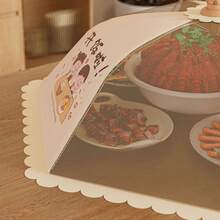 Foldable Food Cover, New Household Leftover Food Protective Cover, Tabletop Food Cover, Dust-Proof Dish Cover - Multicolor - View 5