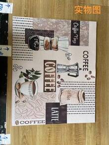 1pc Coffee Machine Mat - Drying Mat, Suitable For Countertops And Kitchen, Absorbent And Drainable, Applicable For Sink Sides, Natural And Hygienic, Essential For Home And Kitchen Decor, Also Part Of Your Cozy Autumn/Winter And Christmas Decoration - Multicolor - View 6