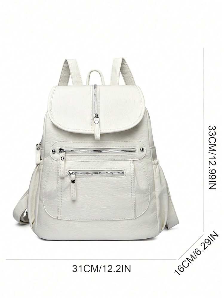 Women High Quality PU Leather Backpacks Vintage Female Shoulder