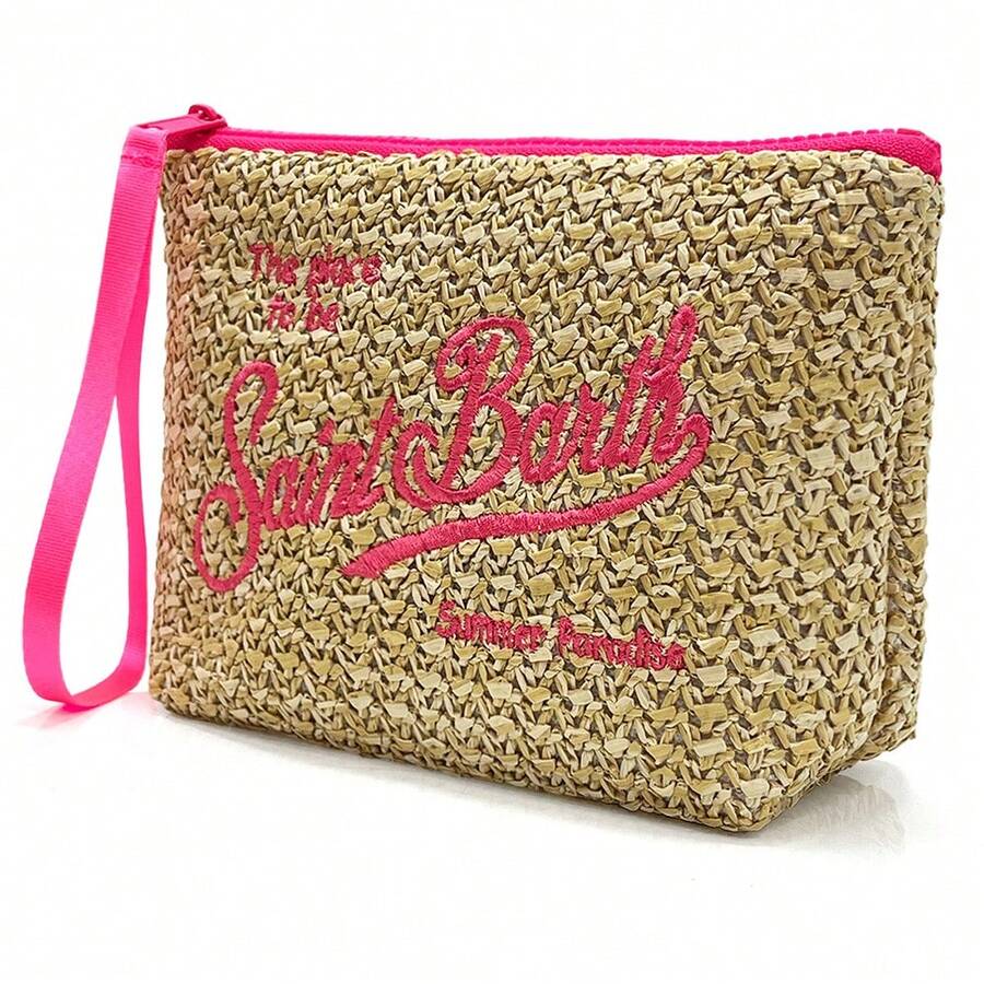 2026 New Women's Fashion Cosmetic Bag, Cosmetic Storage Bag, Portable Travel Toiletry Bag, Suitable For Daily Commuting And Travel - Đỏ - Xem 1
