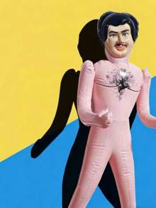 Đồ chơi người lớn, búp bê bơm hơi PVC, hình nộm nam bơm hơi giống người thật, mặt nạ hình nộm bơm hơi độc đáo dùng để chơi khăm, hình nộm bơm hơi dùng cho trò chơi dưới nước. - Màu be - Xem 2